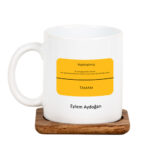 İsme Özel Hatırlatma Mesajlı Kupa