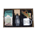 Ahşap Kutuda Kişiye Özel Brezilya Filtre Kahve Seti