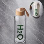 Bambu Kapaklı Cam Matara