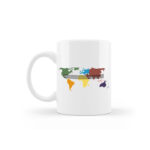 Dünya Haritası Tasarımlı Kupa