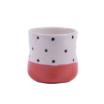 El Yapımı Seramik Bardak - Puantiyeli