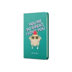 Friends Sert Kapak Lastikli  Yeşil Mini Defter