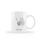 Gitar Tasarımlı İsme Özel Kupa