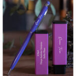 8 Mart Dünya Kadınlar Gününe Özel Mor Metal Kutulu İsme Özel Kalem