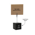 Kişiye ya da Kuruma Özel Ahşap Küp Not Tutucu