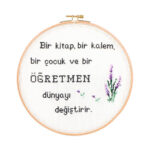 Öğretmenler Günü'ne Özel Kanaviçe Pano