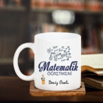 Öğretmenler Gününe Özel Matematik Öğretmenine Hediye Kupa