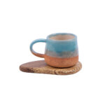 El Yapımı Seramik Fincan - Myosotis