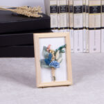 Doğal Çiçekli Dekoratif Ahşap Pano / Ebedi Bahar