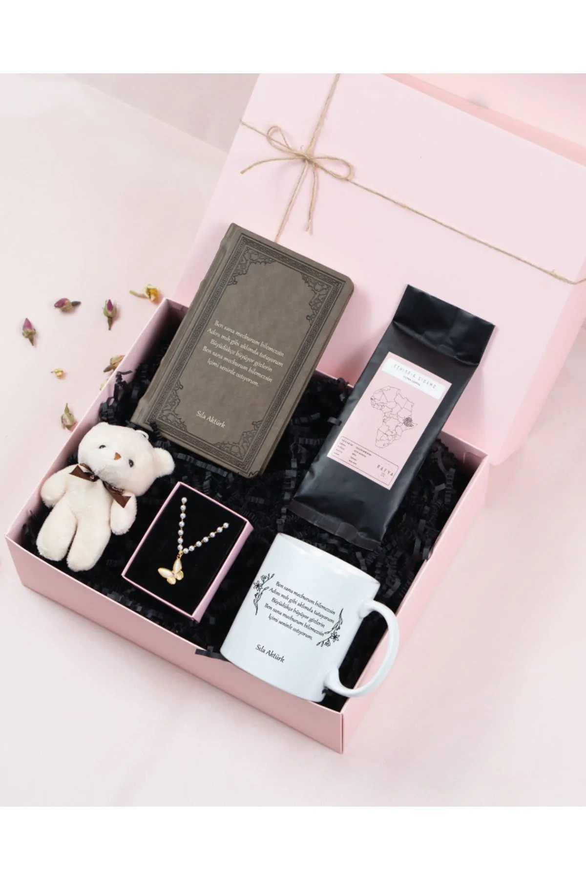 Sevgiliye Hediye - İsme Özel Şiir Defterli ve Kupalı Hediye Seti - Görsel 3