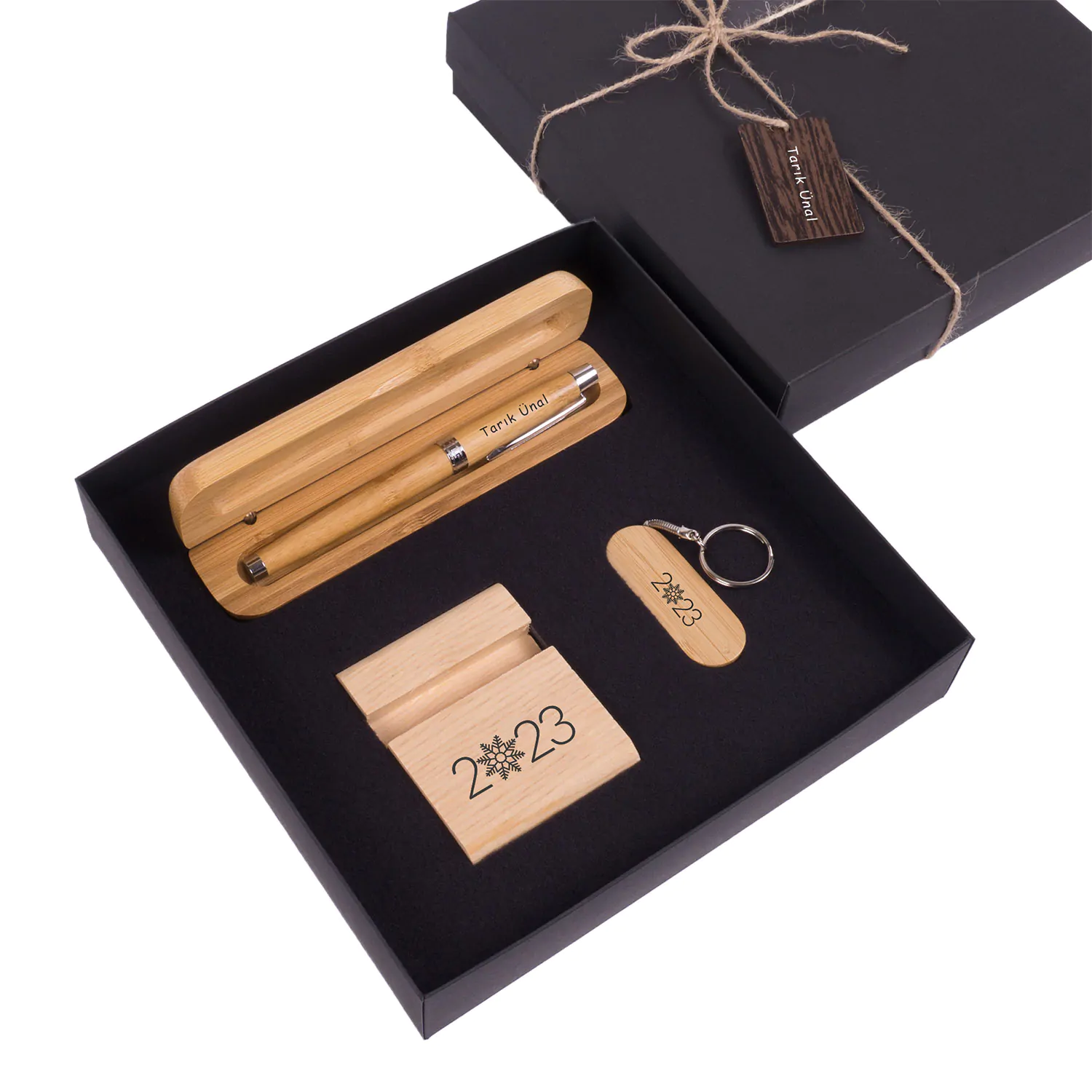 2023-ahsap-teknolojk-set.jpg Minimal Teknolojik Hediye Seti - Kişiye ve Kuruma Özel- - Görsel 1