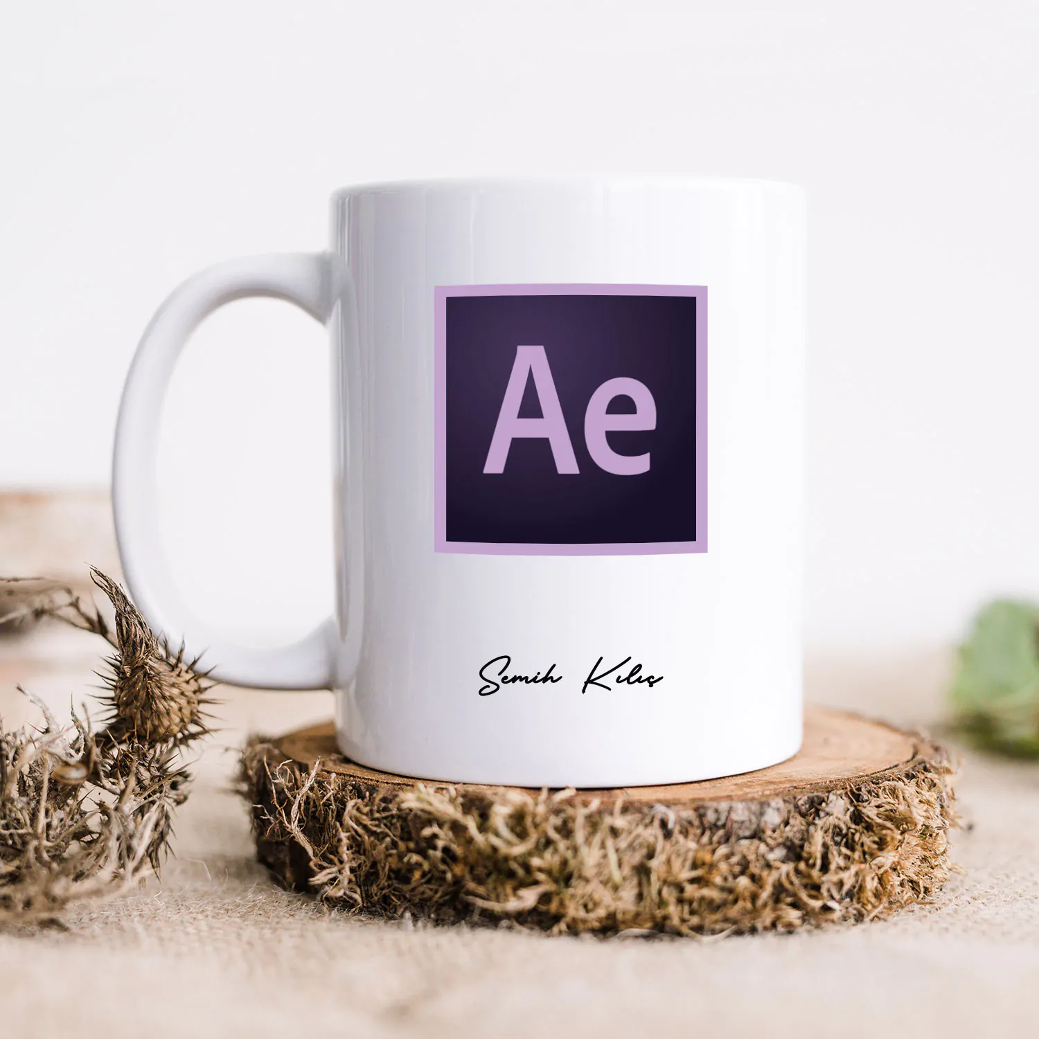 Ae.jpg Freelancer Hediyesi Kupa / After Effect Tasarımlı İsme Özel Kupa - Görsel 1