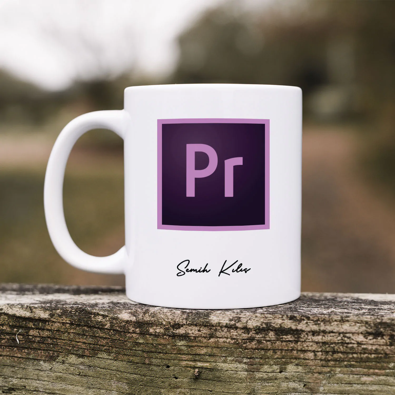 Video Editörüne Hediye Kupa / Adobe Premiere Pro Tasarımlı İsme Özel Kupa - Görsel 1