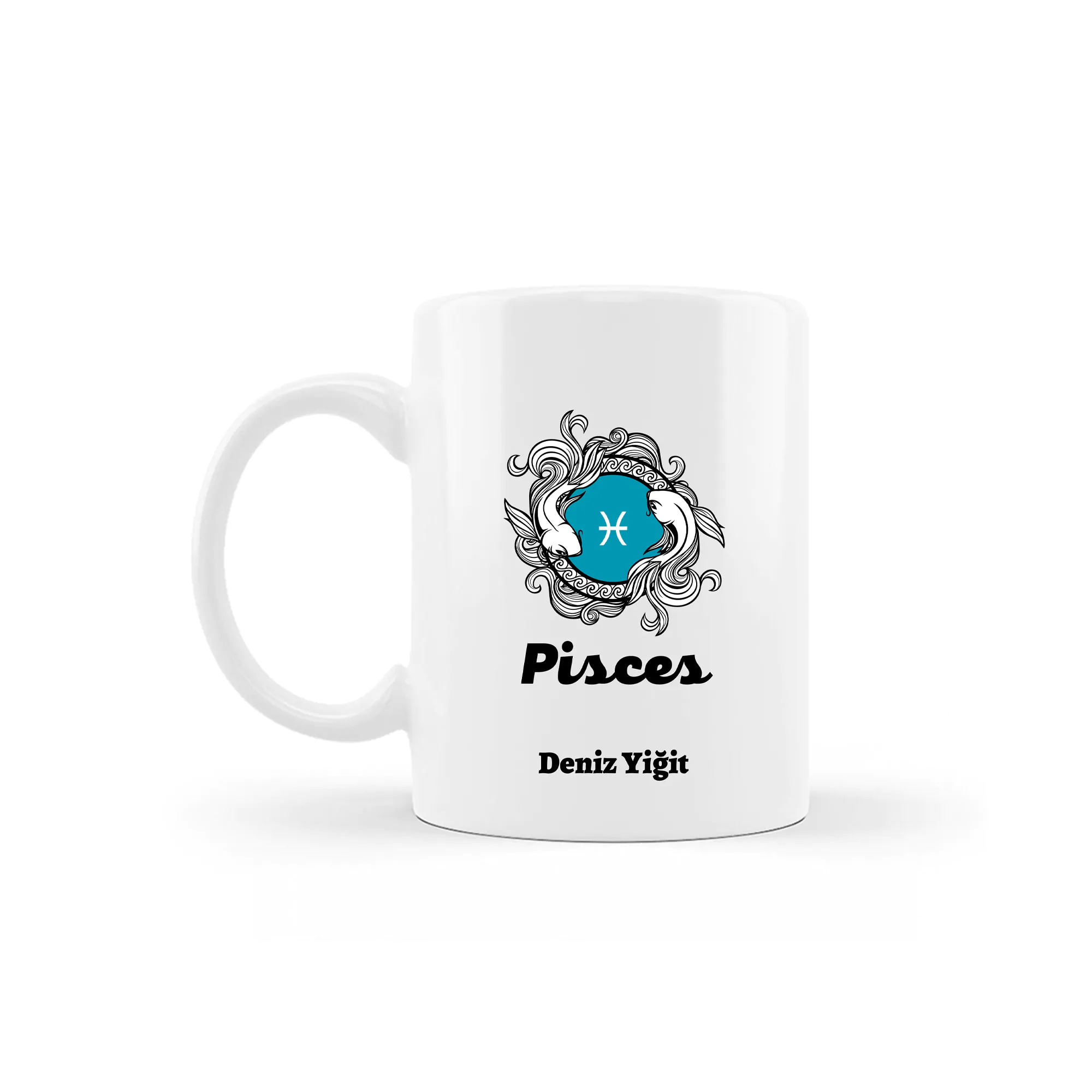 Balık Burcu Kişiye Özel Kupa - Görsel 1