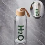 Bambu Kapaklı Cam Matara