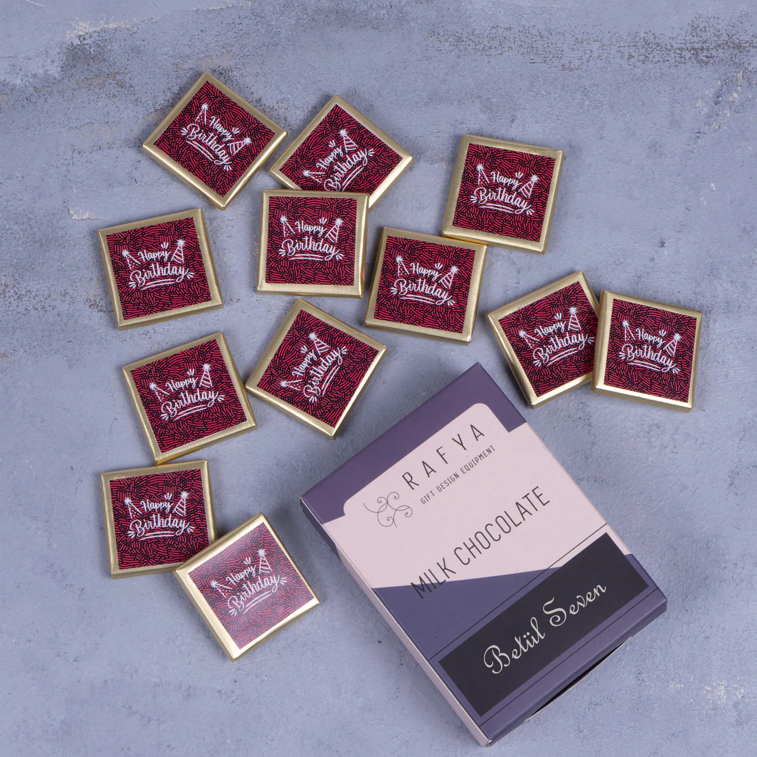 Doğum Günü Temalı İsme Özel Çikolata Model 4 - Görsel 1