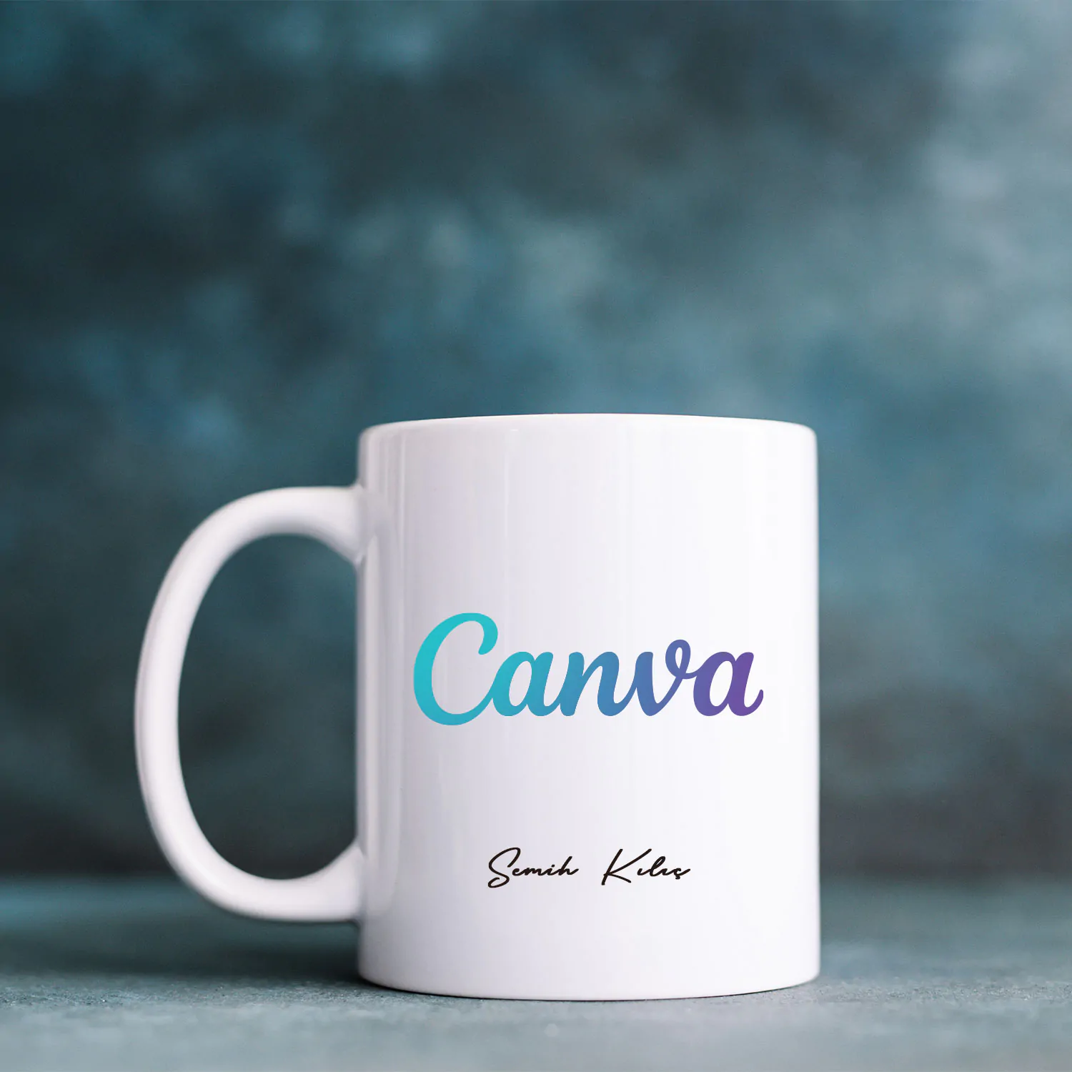 Grafik Tasarımcıya Hediye / Canva Tasarımlı İsme Özel Kupa - Görsel 1