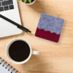 Minimal Design Keçe Kupa Altlığı