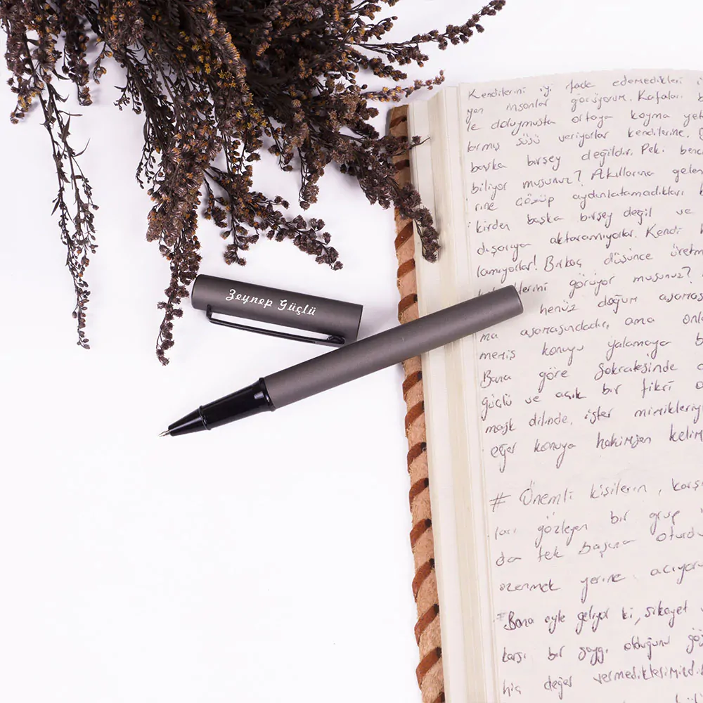 gri-agir-imza-kalemi.jpg Sidney Premium Metal Kalem - Görsel 1