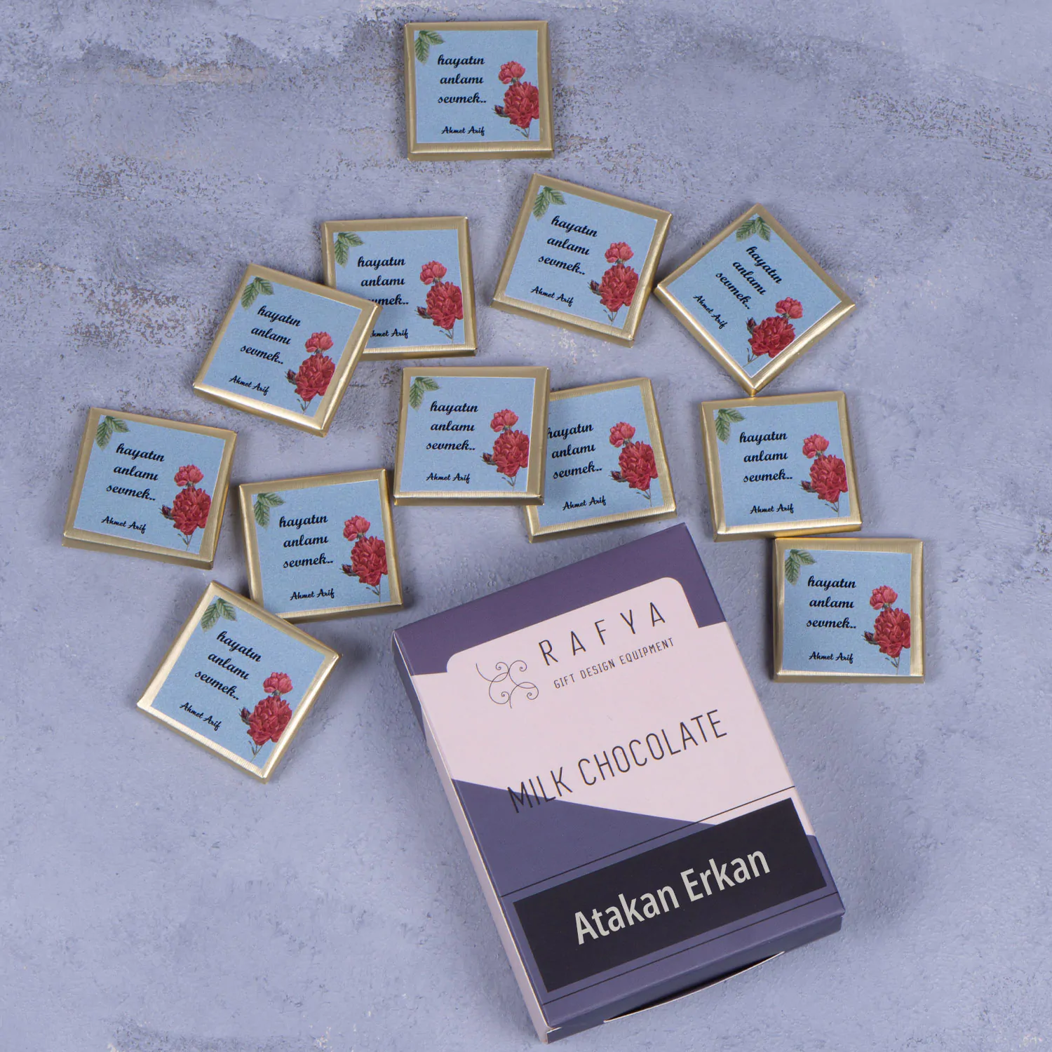 Şiirli İsme Özel Çikolata - Görsel 1