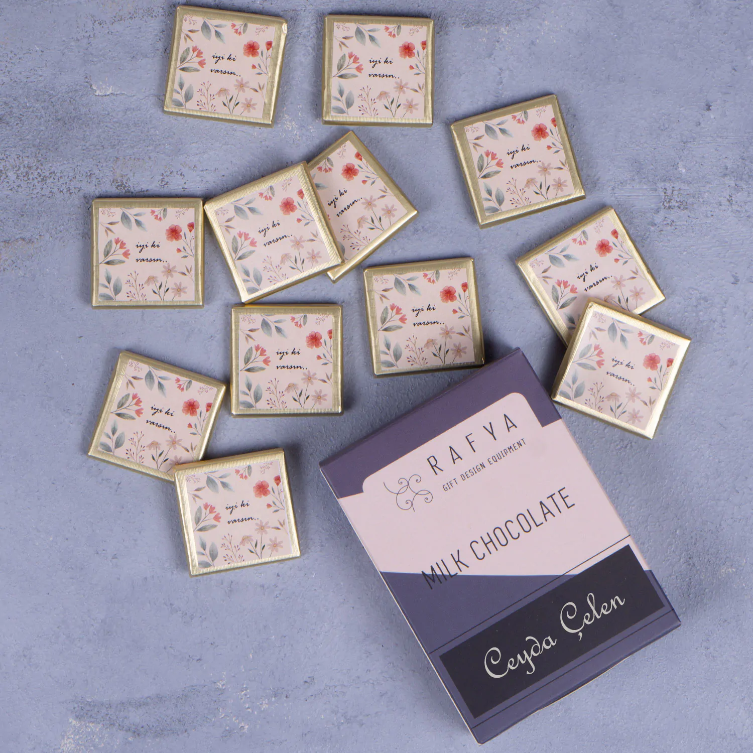 İyi Ki Varsın Temalı İsme Özel Çikolata - Görsel 1
