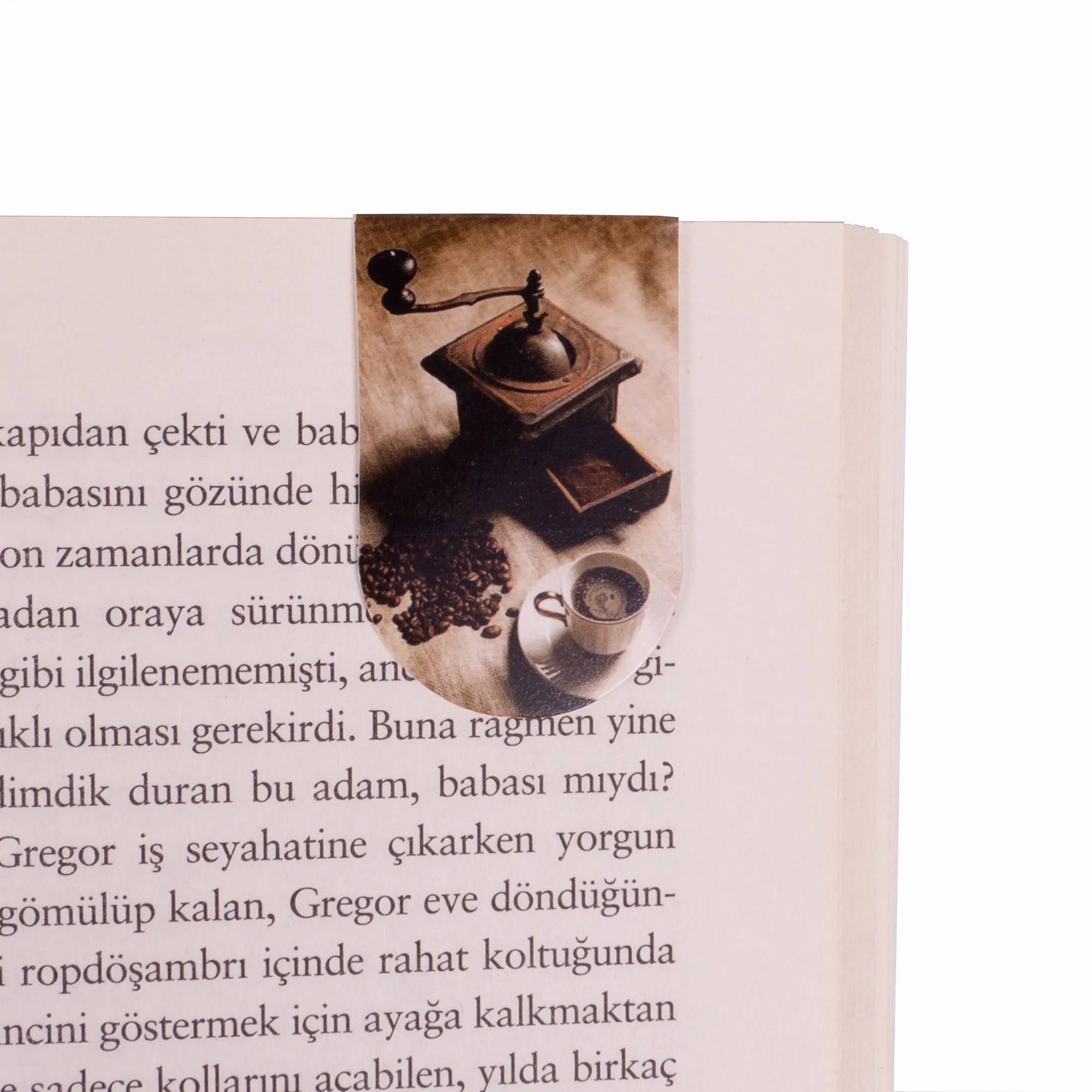 Kahve Temalı Kitap Ayracı - Görsel 1