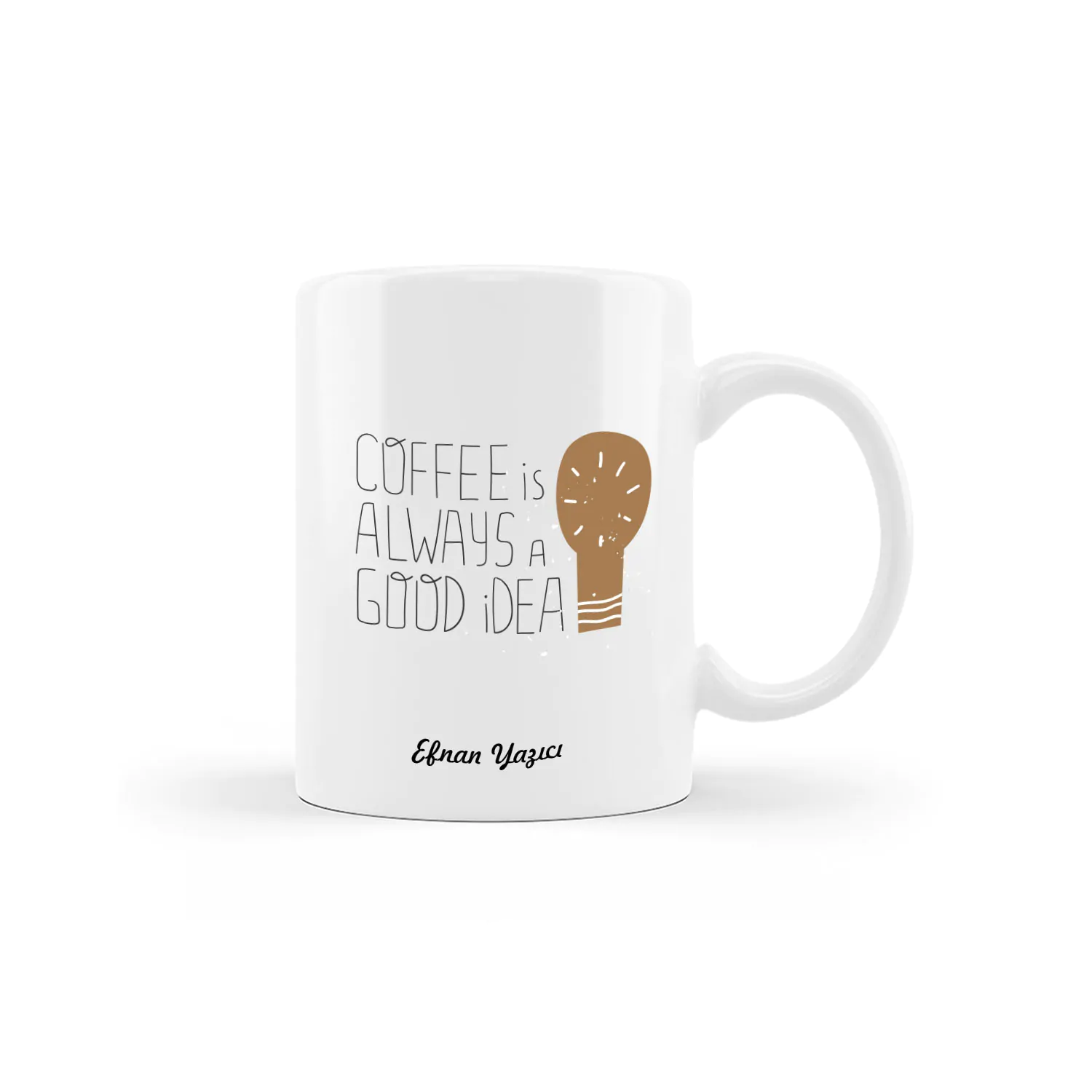 Kahvesever Tasarımlı İsme Özel Kupa - Görsel 1