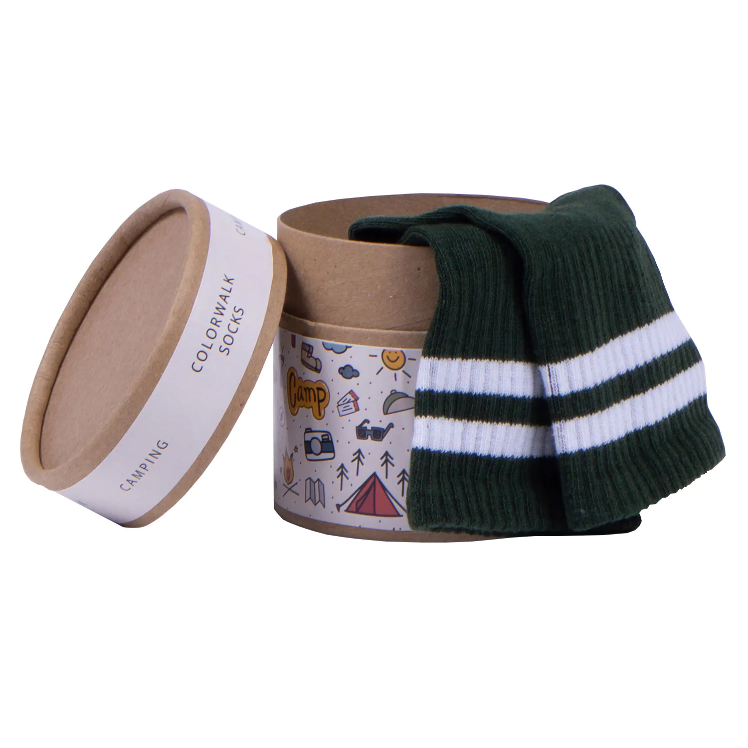 kamp-temali-unisex-corap.jpg Kamp Temalı Unisex Çorap - Görsel 1