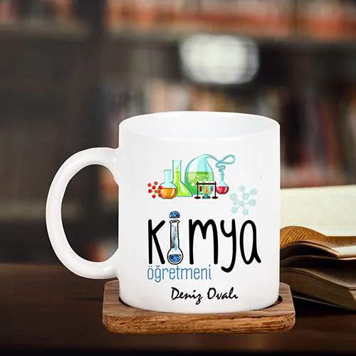 Kimya Öğretmeni Tasarımlı Hediye Kupa