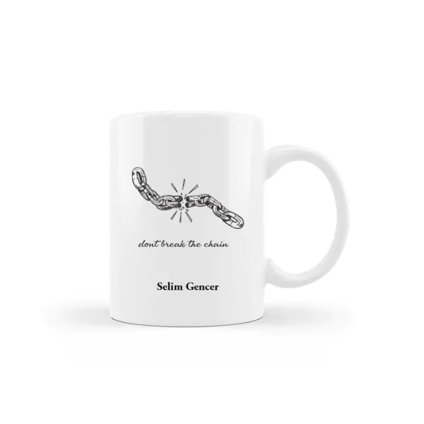 Zinciri Kırma Tasarımlı İsme Özel Kupa