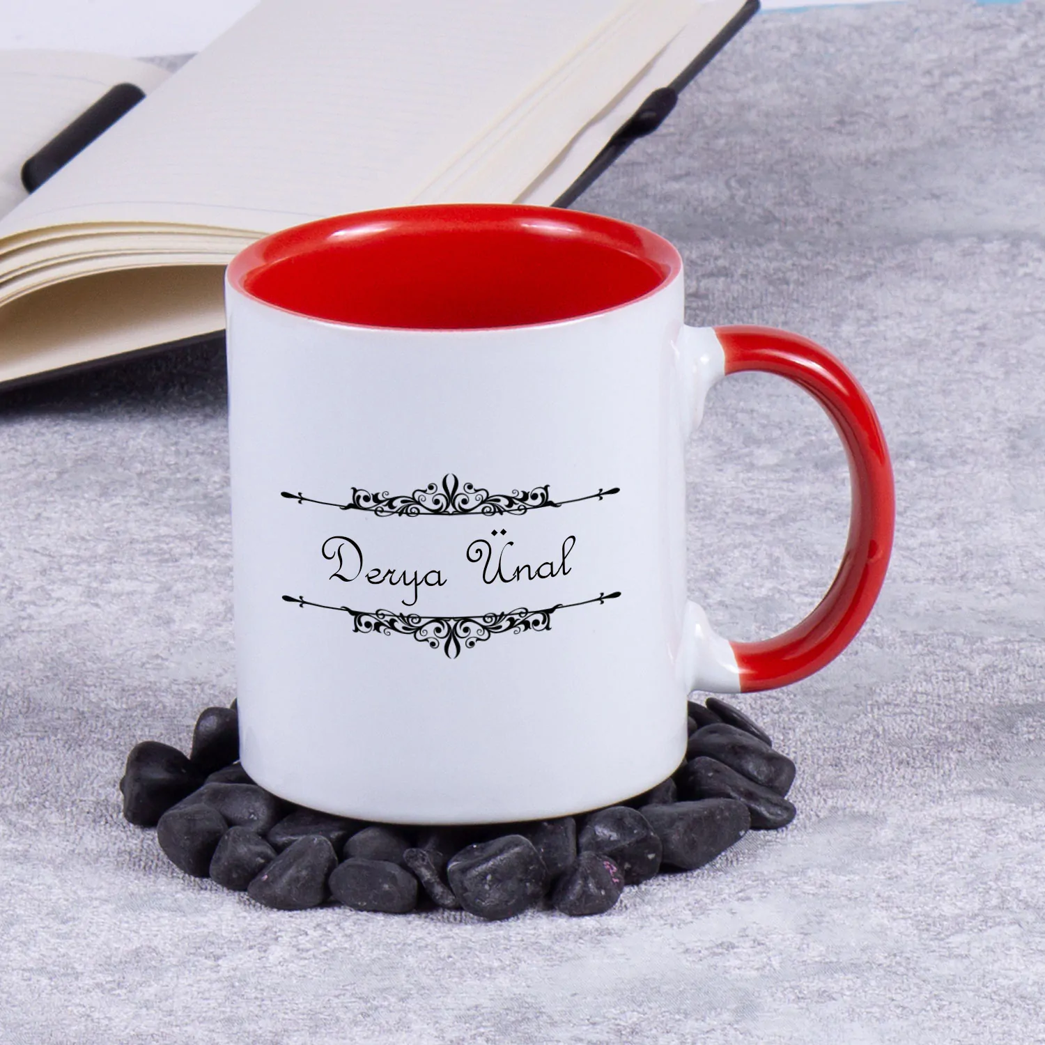 kirmizi-kupa.jpg Özel Tasarım Renkli Kupa / Kırmızı - Görsel 1