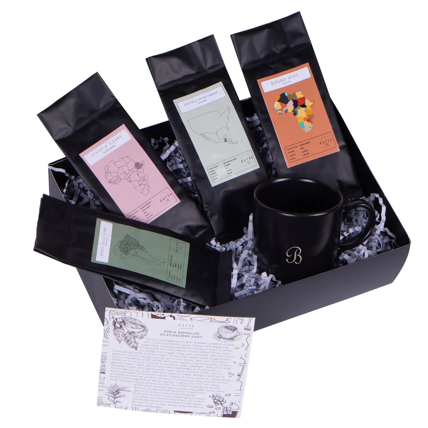 Dünya Kahveleri Hediye Kutusu / Kişiye Özel Kahve Deneyim Hediyesi - Görsel 1