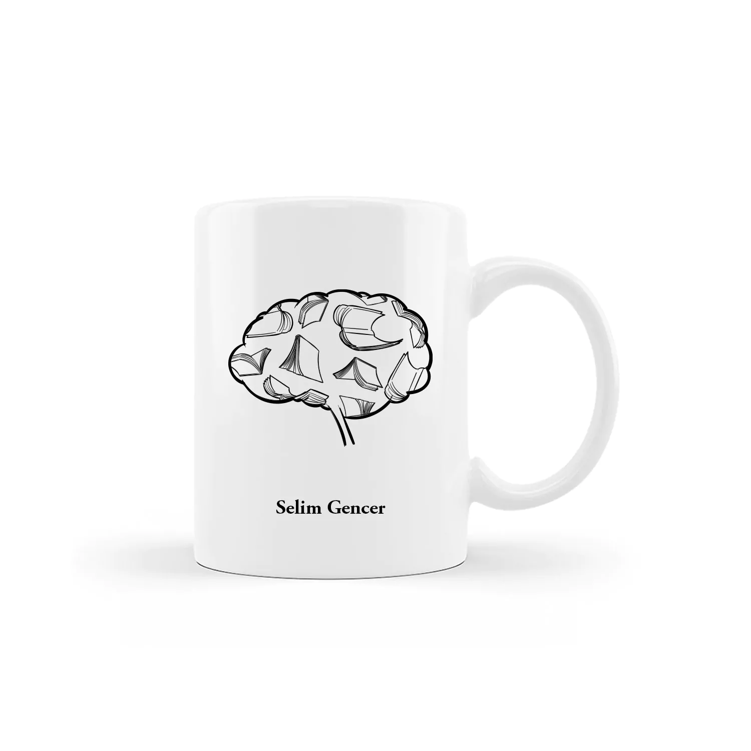 Kitapsever İsme Özel Kupa - Görsel 1