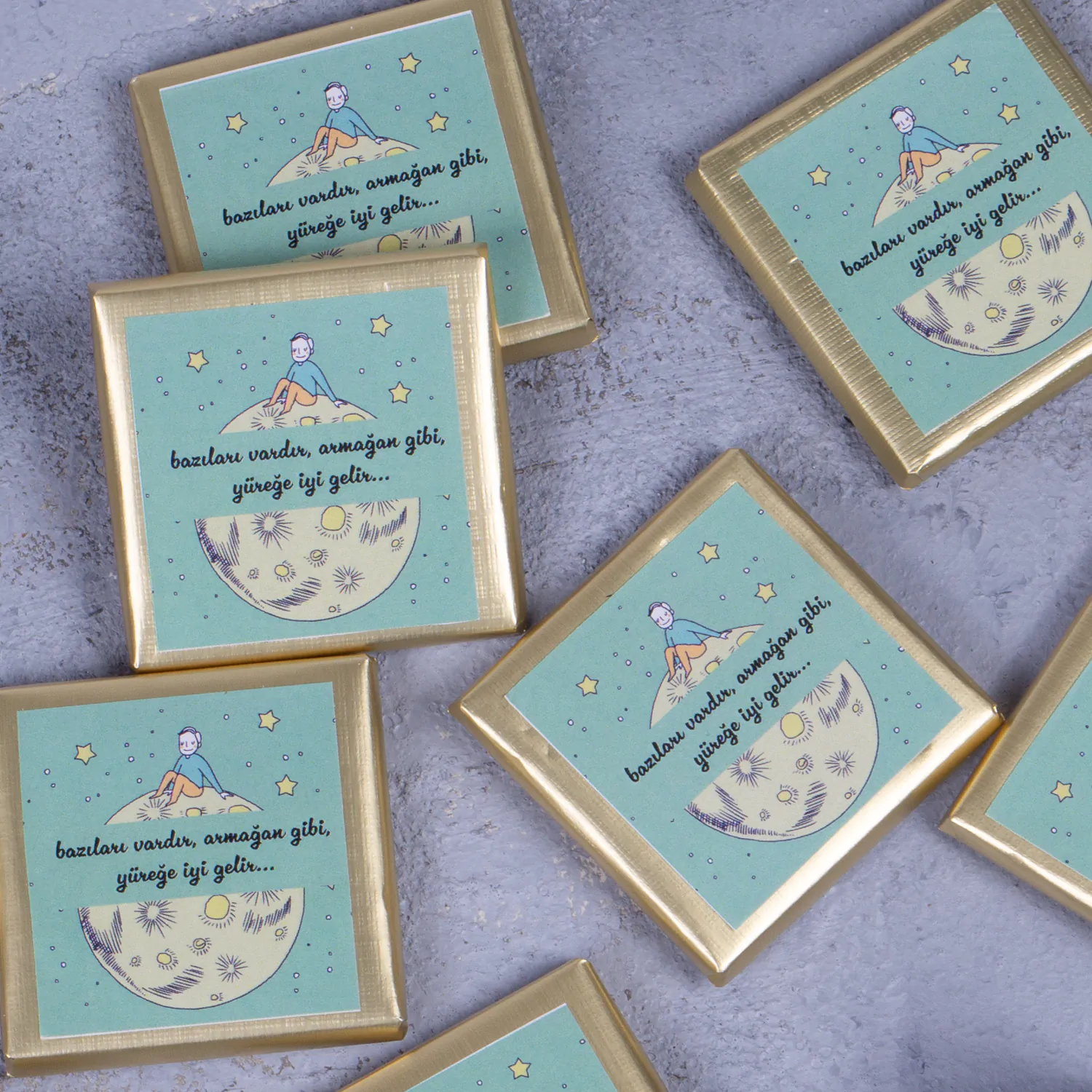 Küçük Prens Temalı İsme Özel Çikolata - Görsel 2