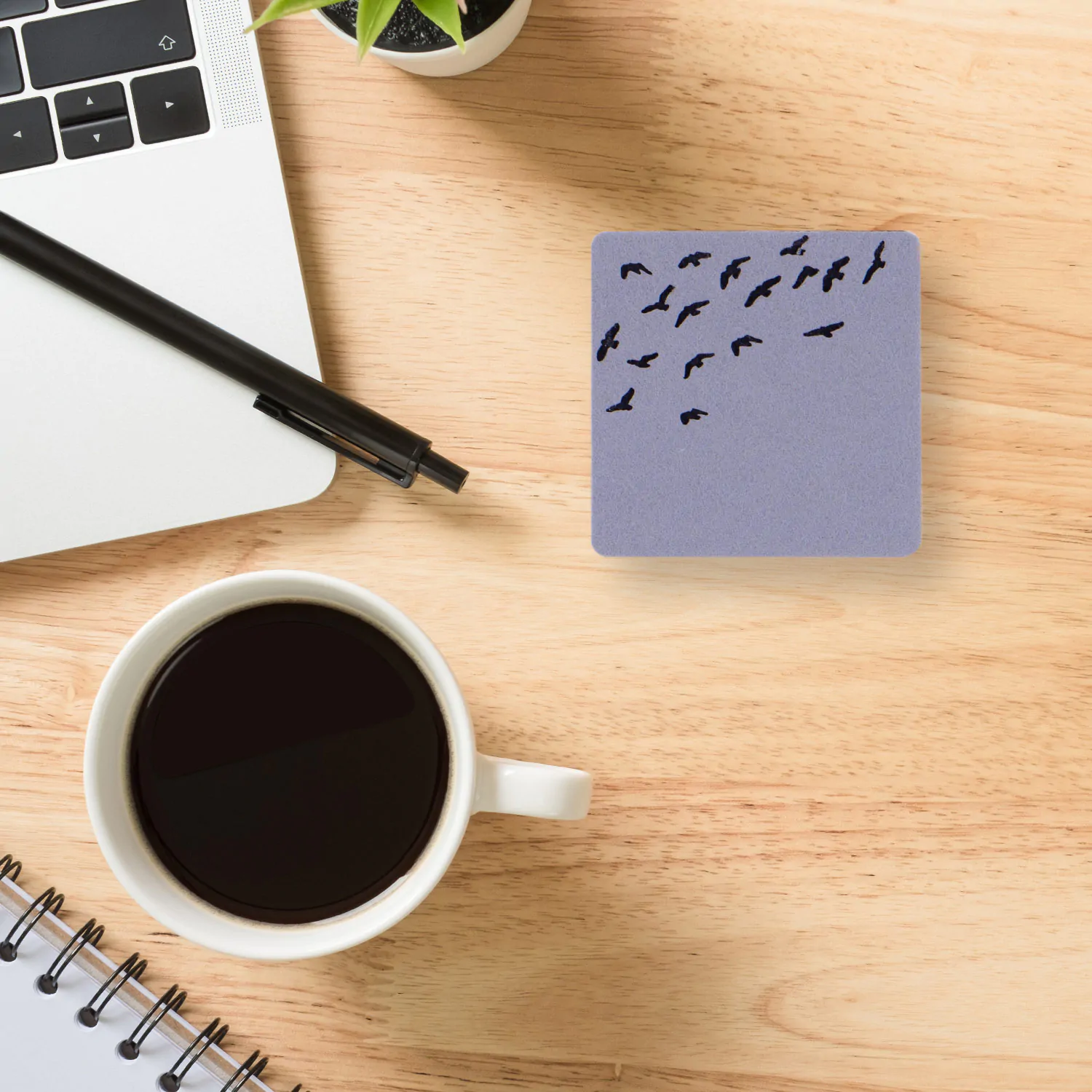 kus-tasarimli-kece-kupa-altligi.jpg Kuş Tasarımlı Keçe Kupa Altlığı - Görsel 1