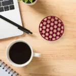 Mandala Tasarımlı Keçe Kupa Altlığı
