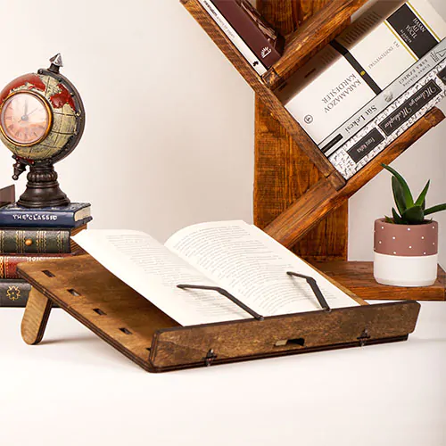 Saatli Kitap-Laptop Standı - Görsel 3
