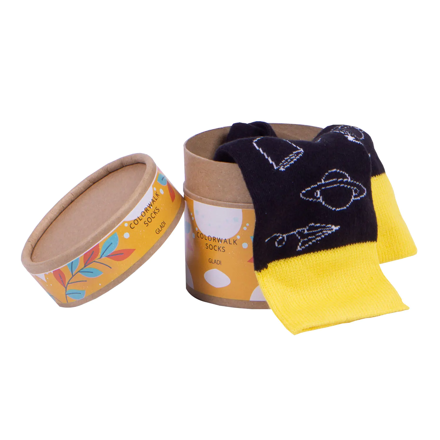 Satürn Desenli Unisex Çorap - Görsel 1