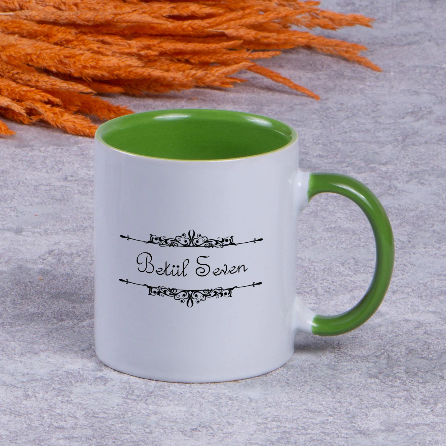 yesil-kupa.jpg Özel Tasarım Renkli Kupa / Yeşil - Görsel 1