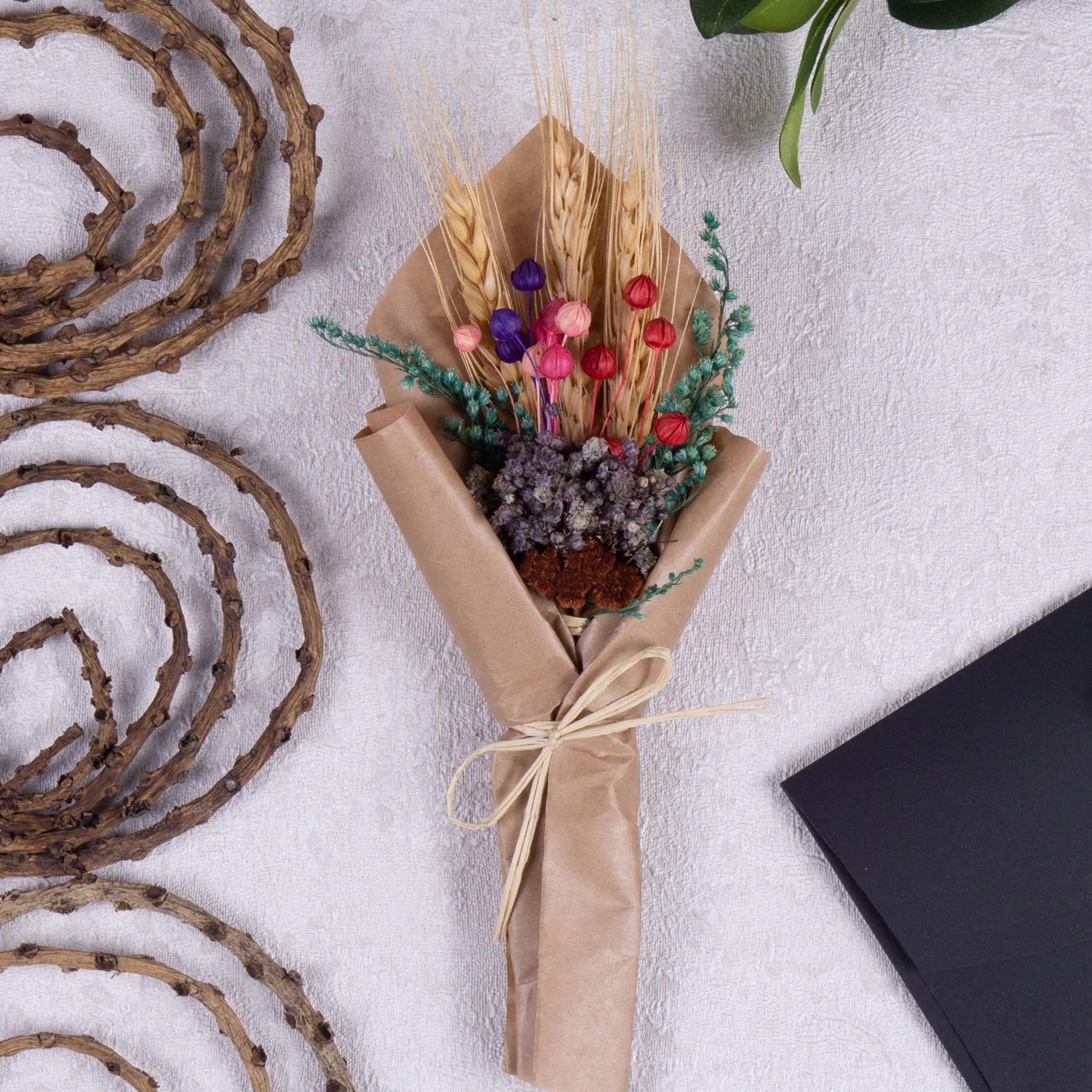 Doğal Kuru Çiçek Buketi - Görsel 2