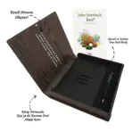 Kişiye Özel Kitap Ajanda Kalem Seti (Kitap Formunda Ahşap Kutulu)