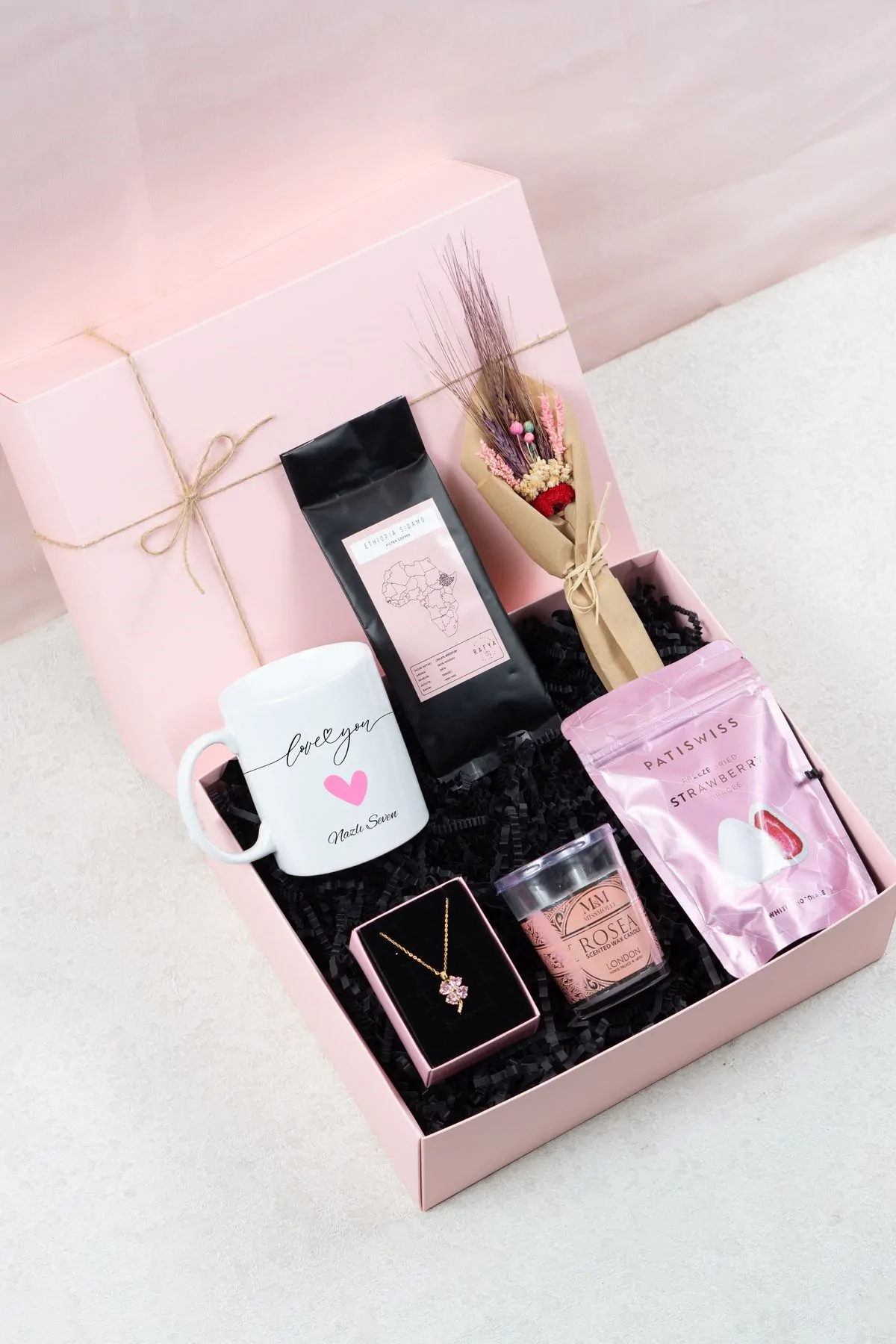 Romantik Kahve Molası İsme Özel Sevgililer Günü Hediye Seti - Görsel 1