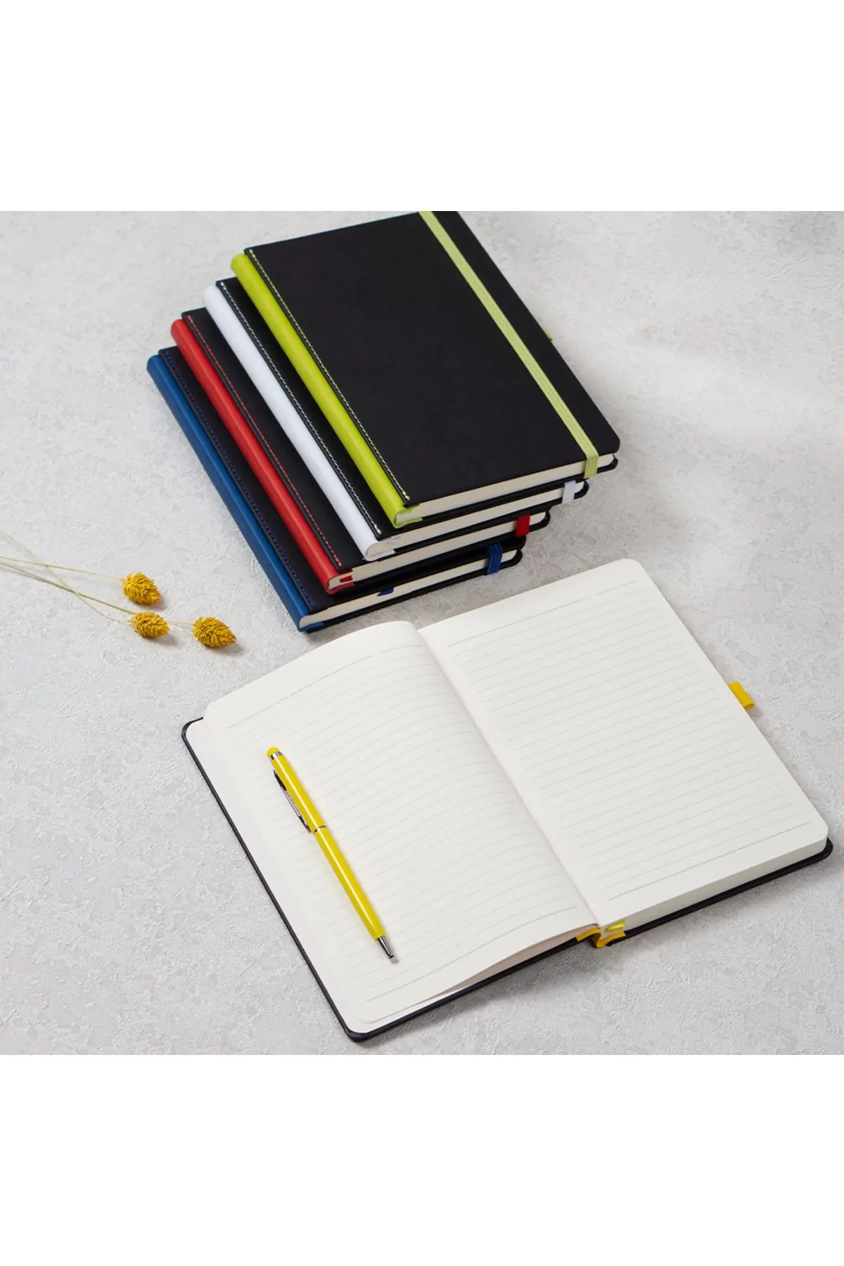 Yılbaşı Hediyesi Kişiye Özel Premium Kırmızı Ajanda Kalem Hediye Seti - Görsel 2