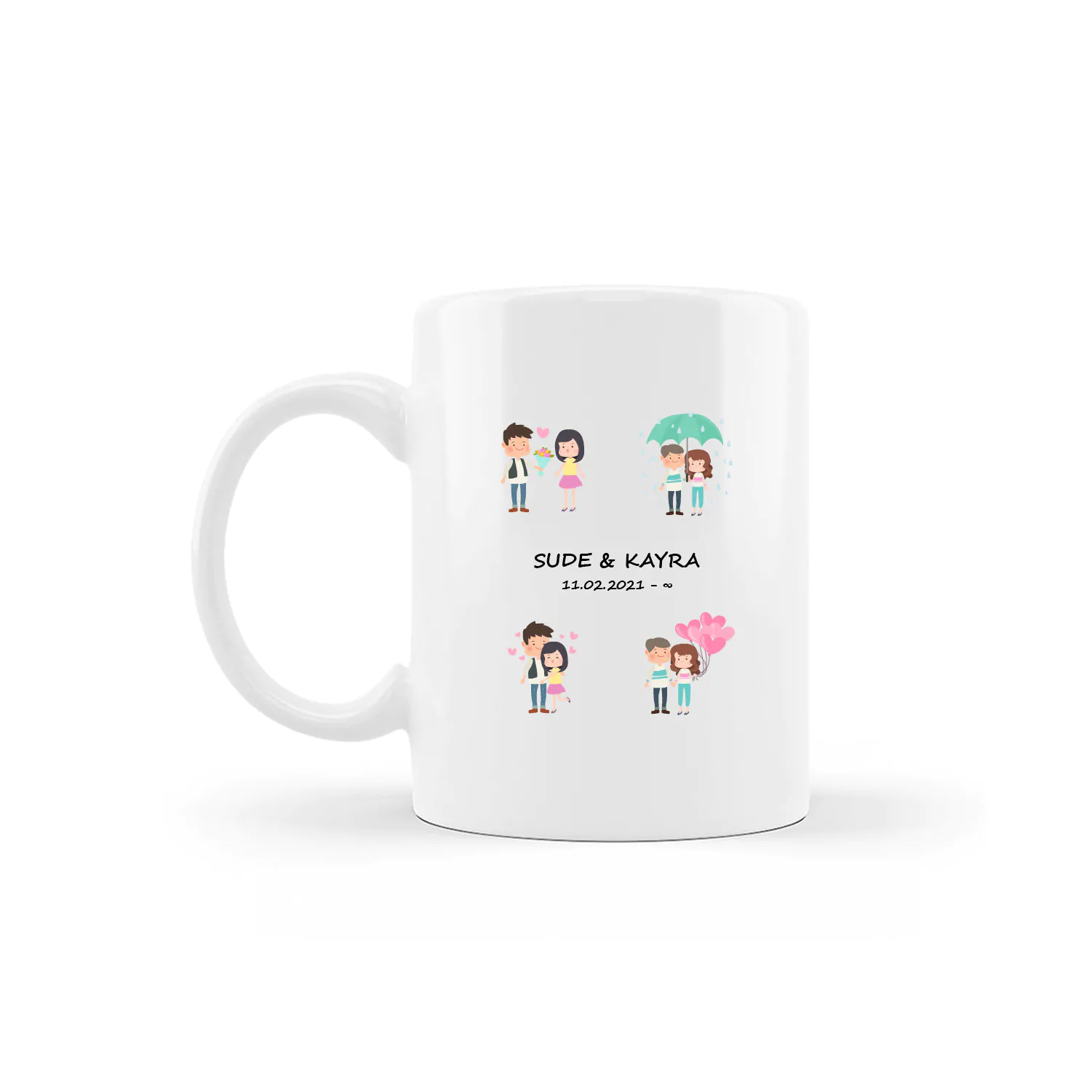 Göğe Bakalım Temalı Kişiye Özel Kupa - Görsel 1