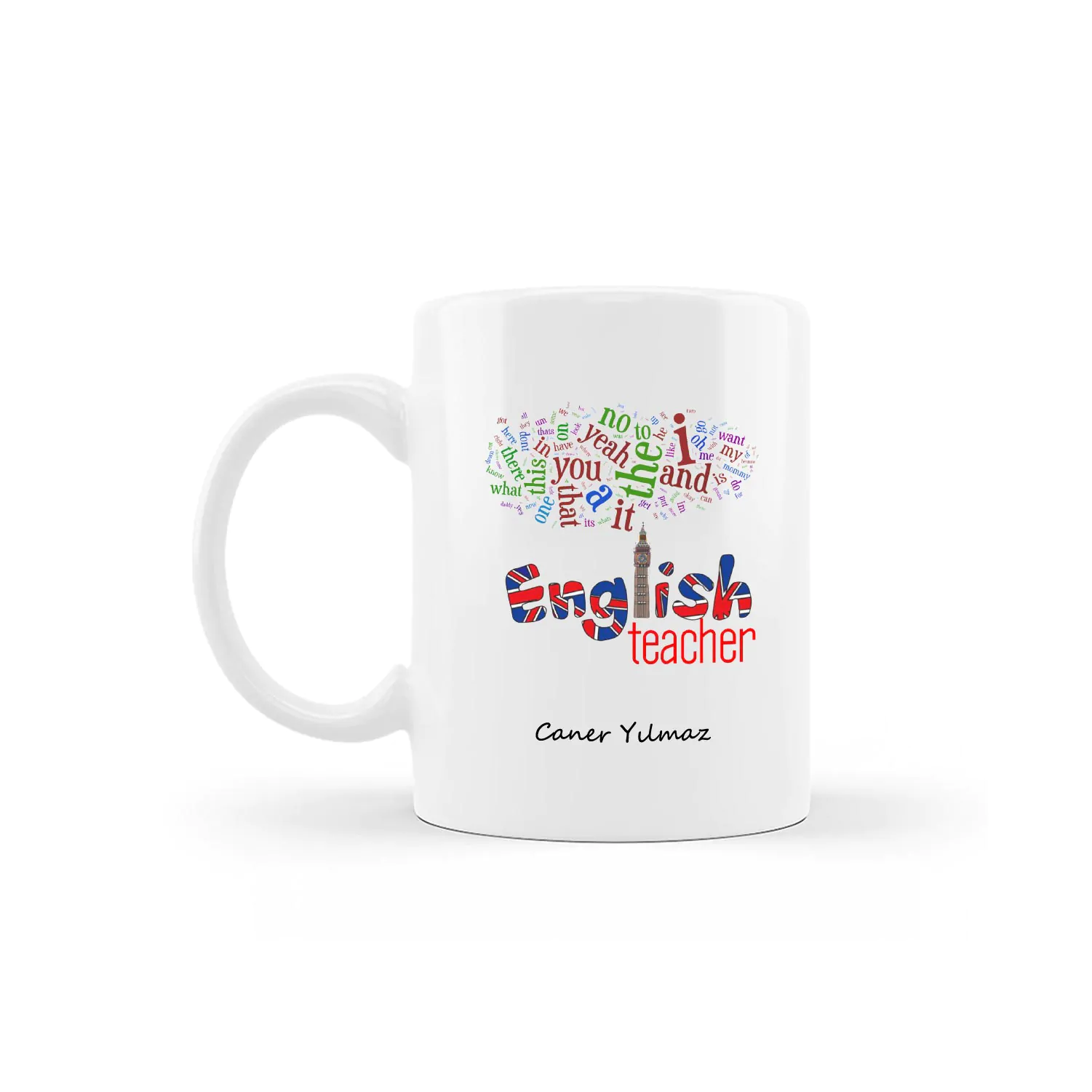 İngilizce Öğretmeni Tasarımlı Hediye Kupa - Görsel 1